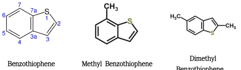 Benzothiophenes의 구조