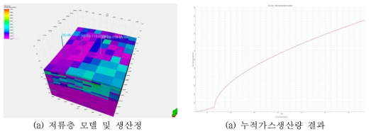 자마광구 일부분 저류층 모델 및 결과