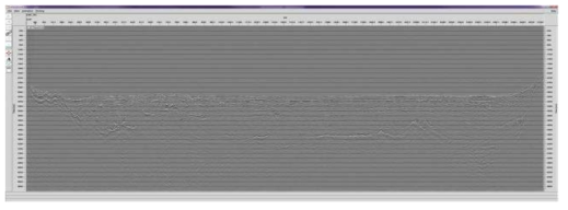 Anisotropic migrated section of the 17OB-102