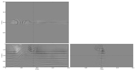 The migration image using the excitation amplitude imaging condition