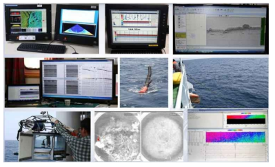 2018 Total equipments lunched for high resolution survey (EM2040, EK60, CHIRP3, ADCP, AIRGUN, Underwater CAM)