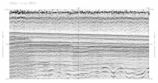 Processed 5 channel trace section