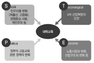 대학교육에 영향을 미칠 외부환경 분석