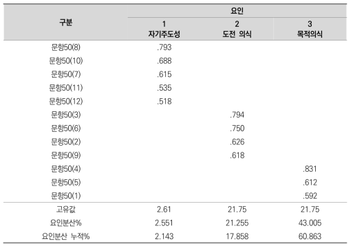 진로 선택 및 준비 요인분석