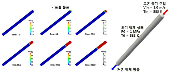 노심보충수탱크 예비해석 결과