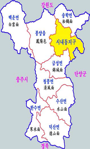 제천시 경계지도 (https://ko.wikipedia.org)