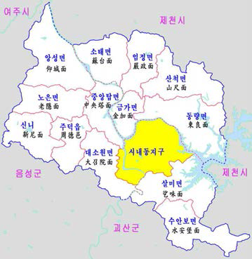 충주시 경계지도 (https://ko.wikipedia.org)