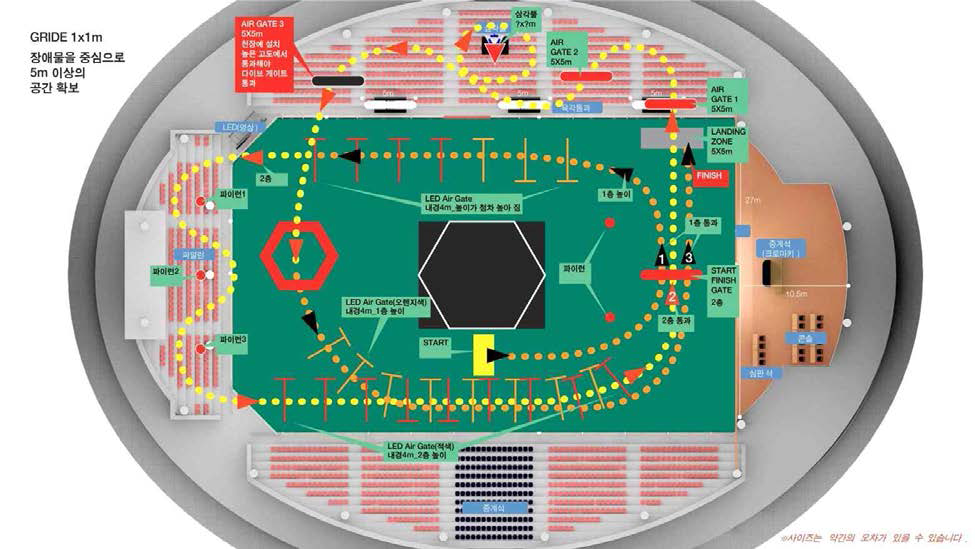 IDSC 2018 영월 국제 드론스포츠 챔피언십 대회 코스