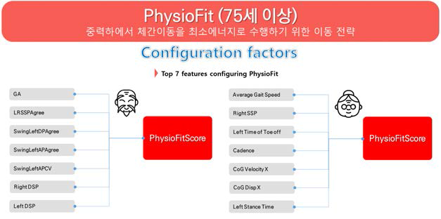 운동프로그램 자동생성을 위한 수정된 건강점수2 (PhysioFit)의 Main Features 2