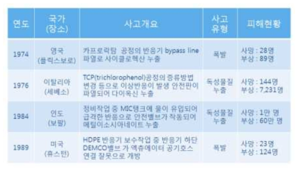 외국 플랜트 사고 사례