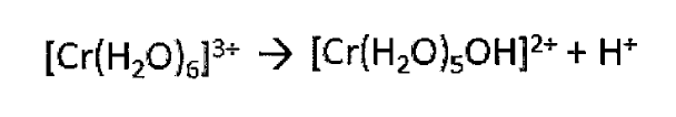 Cr3+크롬의 가수분해반응
