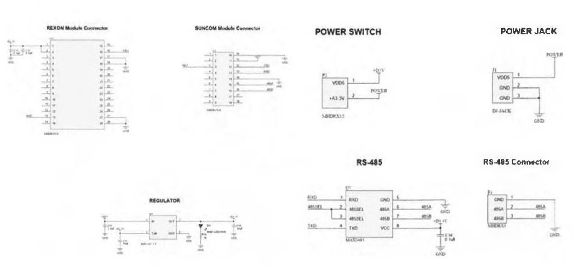 Module & Power & RS-485 회로설계도