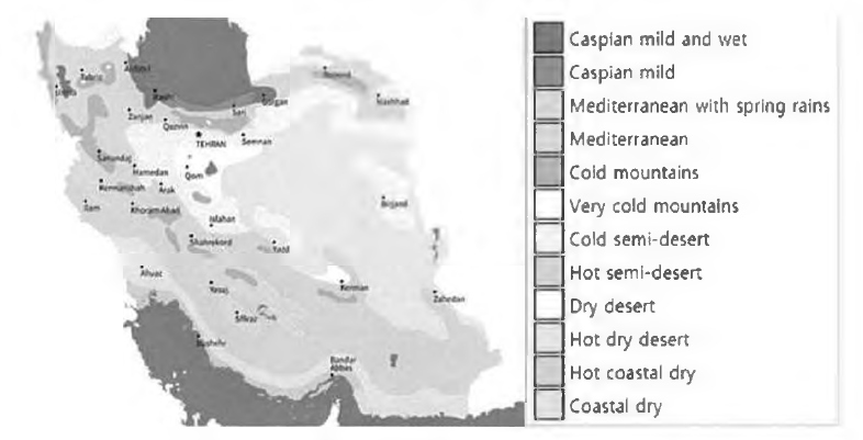 이란의 지형과 기후