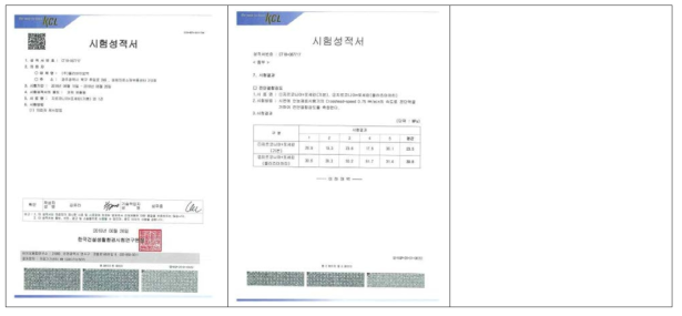 6번 항목 시험 성적서