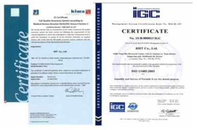 CE 인증서 및 ISO13485 보유