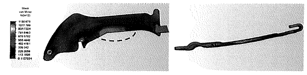 Parking lever 엠보 추가후 해석 결과