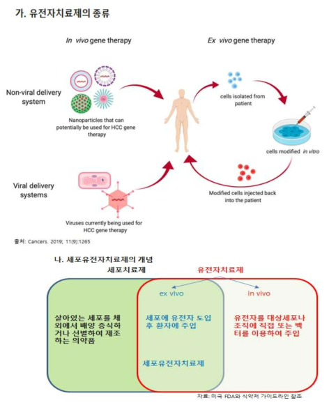 세포치료제, 유전자치료제, 세포유전자치료제의 개념