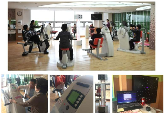 경기도 의왕시 보건소 순환프로그램 운동 장면