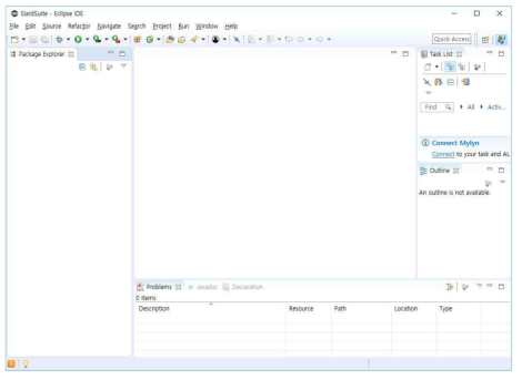 Eclipse 실행 첫 화면