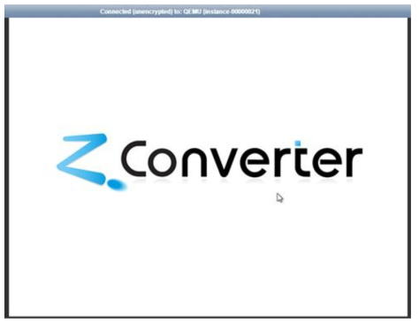 가상 서버에서 zConverter로 부팅