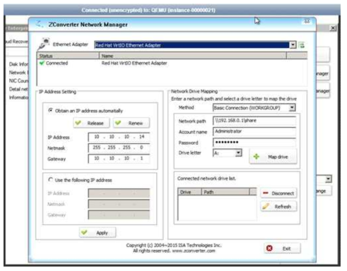 zConverter 가상화 작업 1: 네트워크 설정