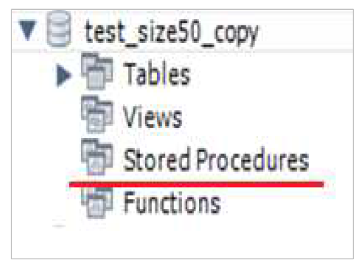 MySQL의 Routine Type Upload 화면