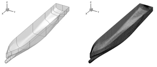 Nonlinear mesh for weakly-nonlinear computaion