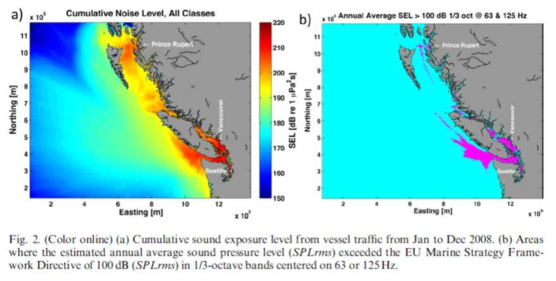 Noise mapping examples (Erbe, et al., 2016)