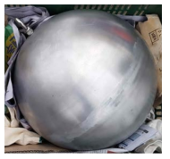 The aluminum spherical shell target