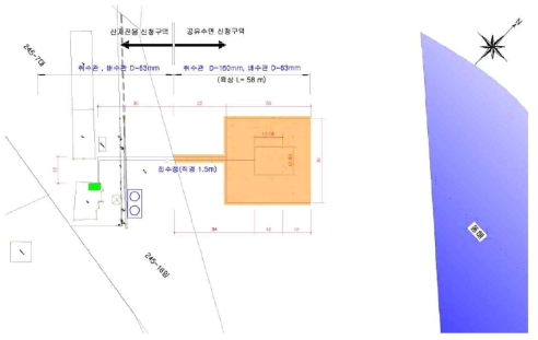 해변여과수 취수시설 설치 도면