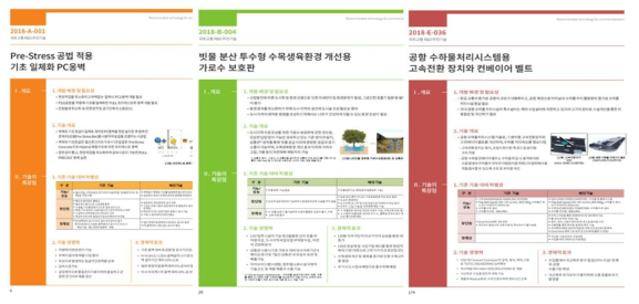 국토교통과학기술진흥원 제공의 기술소개자료(SMK)