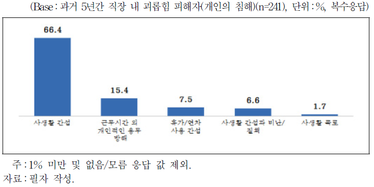 괴롭힘 세부 피해 내용(개인의 침해)