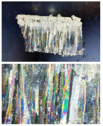 Thin section photographs of the PG-EG/AD model ice