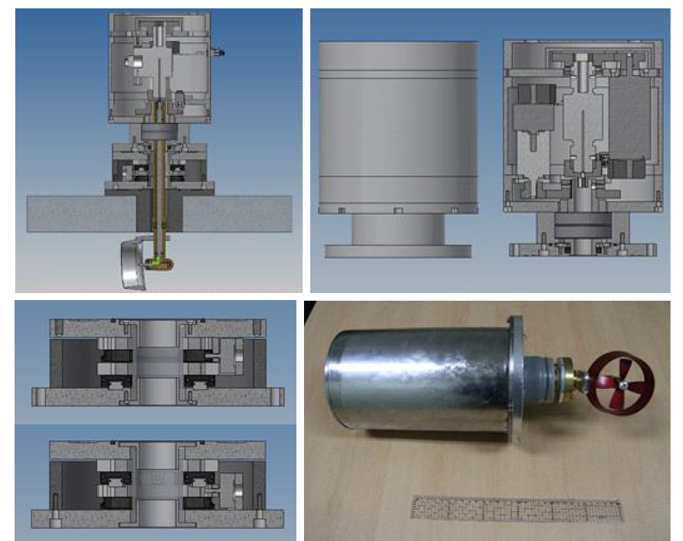 Azimuth thruster phase II which can measure delivered thrust from the thruster to the hull