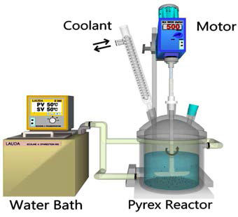 Schematic diagram of batch-type adsorption/desorption reactor