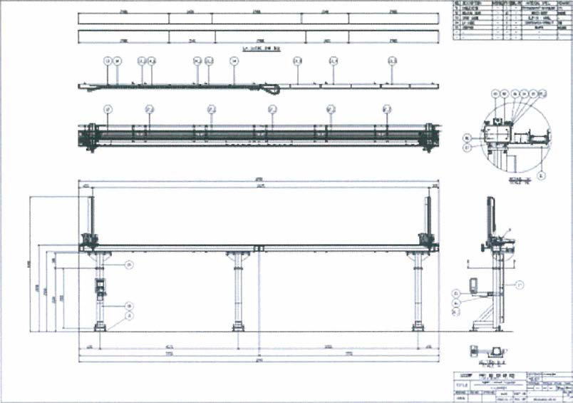Gantry Robot X축 구동부 도면