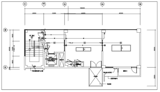 기준층 소방설비 평면도