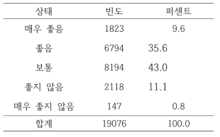 전반적인 건강 상태