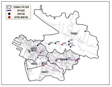 관로 수위 관측지점