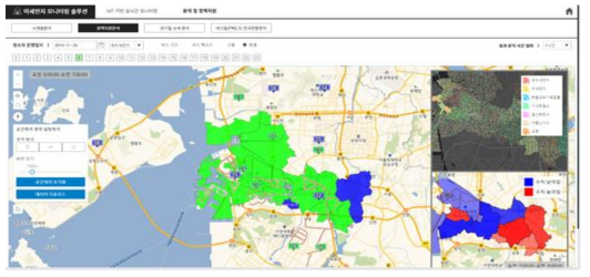 행정동별 청소차 운행효과 비교 분석