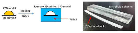 3D printing을 이용한 몰드 제작 및 미세유체 시스템 제작