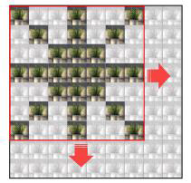 viewpoint augmentation 예시: (-1,-1) shift