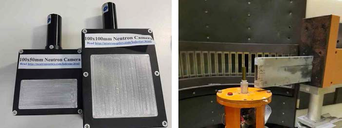 극한환경(고온/저온/고압) 이차전지 중성자 회절 연구를 위한 시료환경장치 정렬용 중성자 카메라