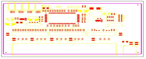 다표준 이동형 게이트웨이 L2 Switch PCB 부품 배치도