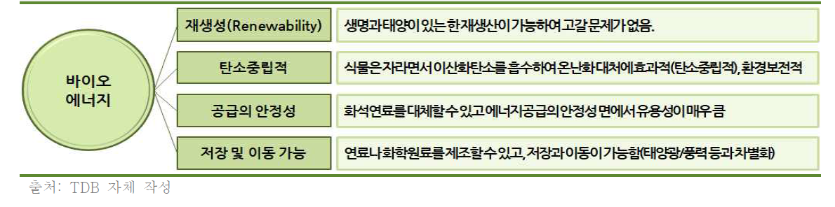 바이오에너지의 주요 특징