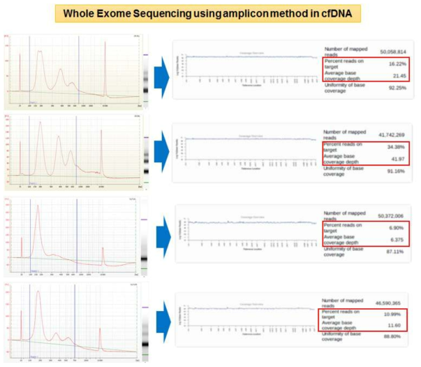 Amplicon mehtod를 사용한 WES 분석 수행 결과