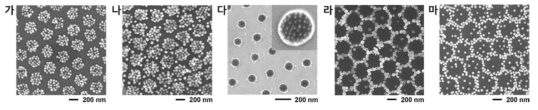 다양한 크기 및 모양의 금/은 나노입자를 활용한 하이브리드 패턴 제조
