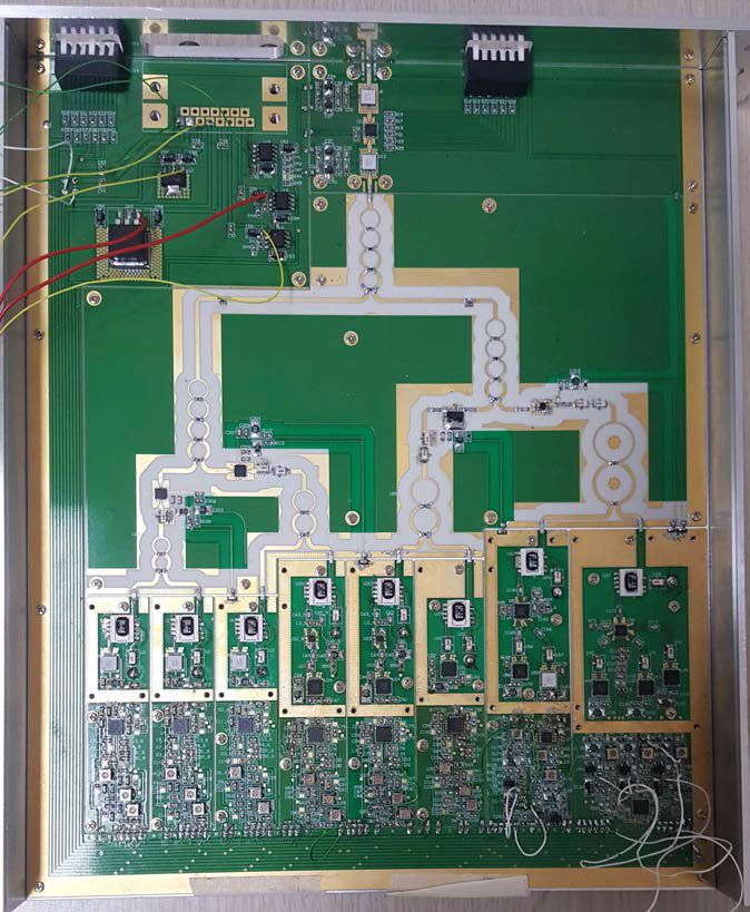 제작된 ECEI Electronics IF 신호처리부