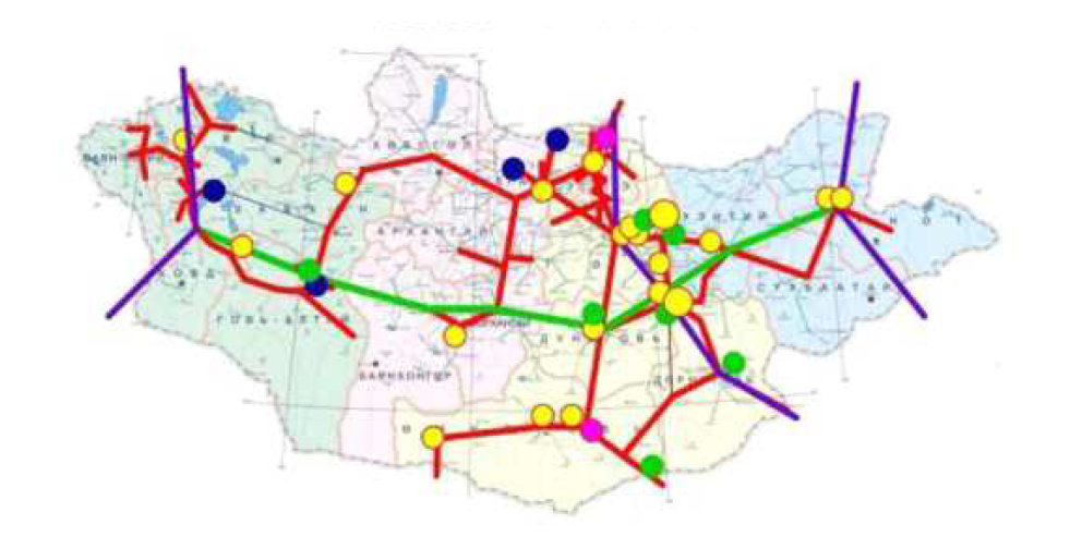 몽골 송전 네트워크 구축
