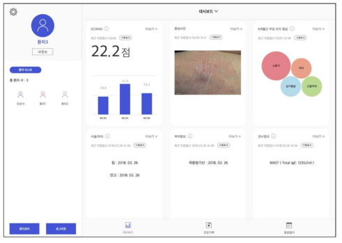 환자의 건강/검사결과 대시보드